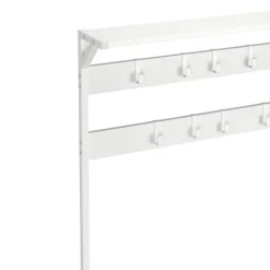 Garderobe Schuhregal 84 x 182 cm weiss