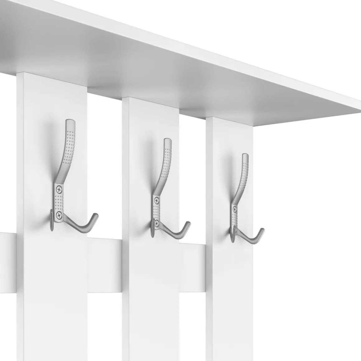 Garderobe Set EVEREST 2-teilig weiss/schwarz