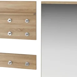 Garderobe Set JAKUB 4-teilig hellbraun