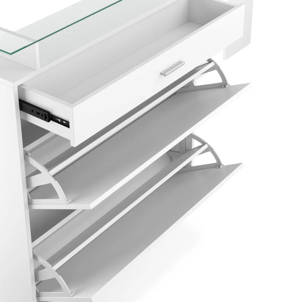 Garderobe Set KASPER 3-teilig weiss