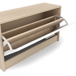 Garderobe Set LUCAS 3-teilig weiss/natur