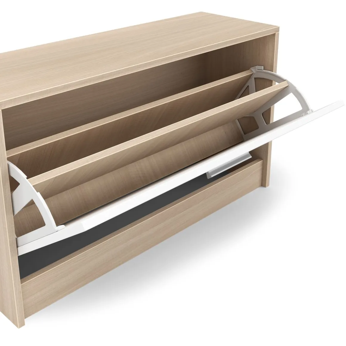 Garderobe Set LUCAS 3-teilig weiss/natur
