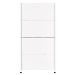 Garderobe Spind FORTI Metall 9 Fächer 90 x 180 cm weiss