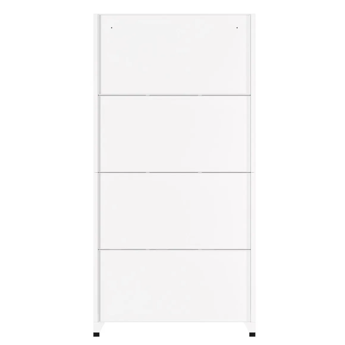 Garderobe Spind FORTI Metall 9 Fächer 90 x 180 cm weiss