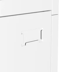 Garderobe Spind FORTI Metall 9 Fächer 90 x 180 cm weiss