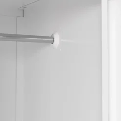Garderobe Spind FORTI Metall 6 Fächer 90 x 180 cm weiss