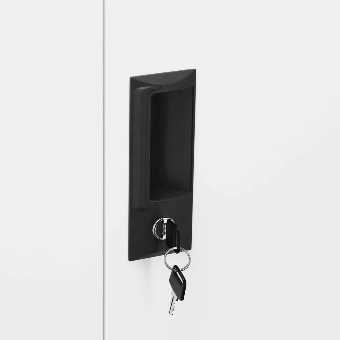 Garderobe Spind FORTI Metall 6 Fächer 90 x 180 cm weiss