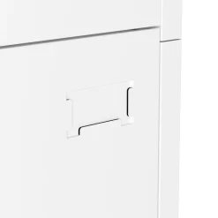 Garderobe Spind FORTI Metall 6 Fächer 90 x 180 cm weiss