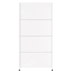 Garderobe Spind FORTI Metall 6 Fächer 90 x 180 cm weiss