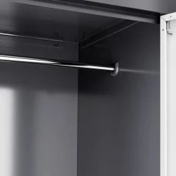 Garderobe Spind 2 Türen 38 x 185 cm anthrazit