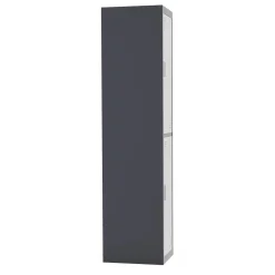 Garderobe Spind 2 Türen 38 x 185 cm anthrazit