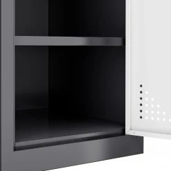 Garderobe Spind 2 Türen 38 x 185 cm anthrazit