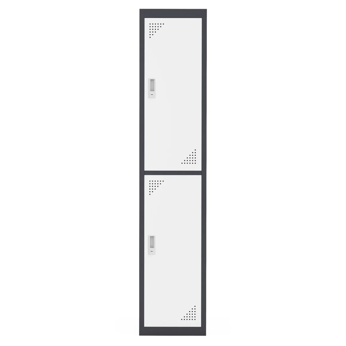 Garderobe Spind 2 Türen 38 x 185 cm anthrazit