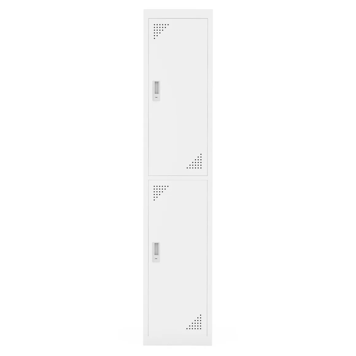 Garderobe Spind 2 Türen 38 x 185 cm weiss