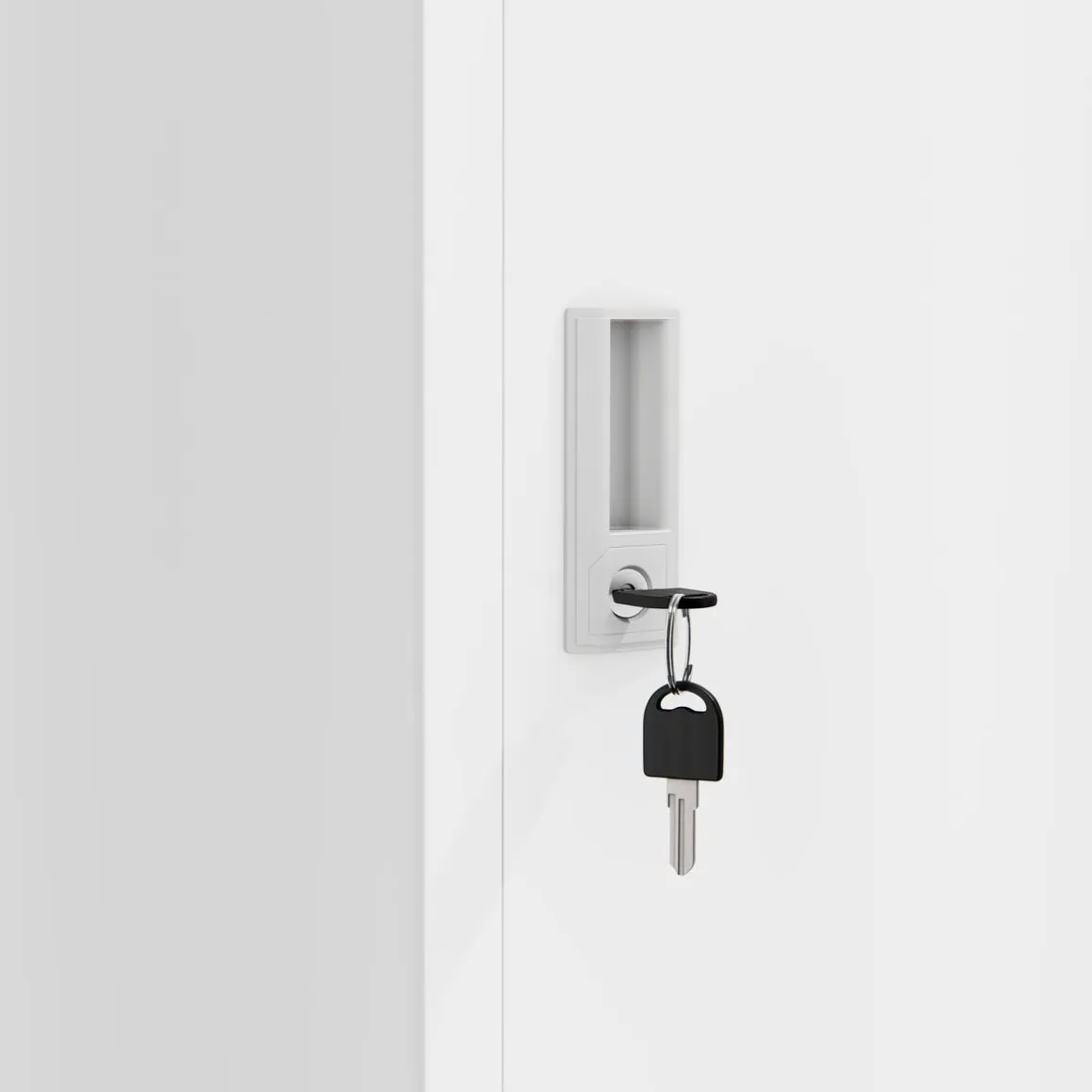 Garderobe Spind 2 Türen 38 x 185 cm weiss