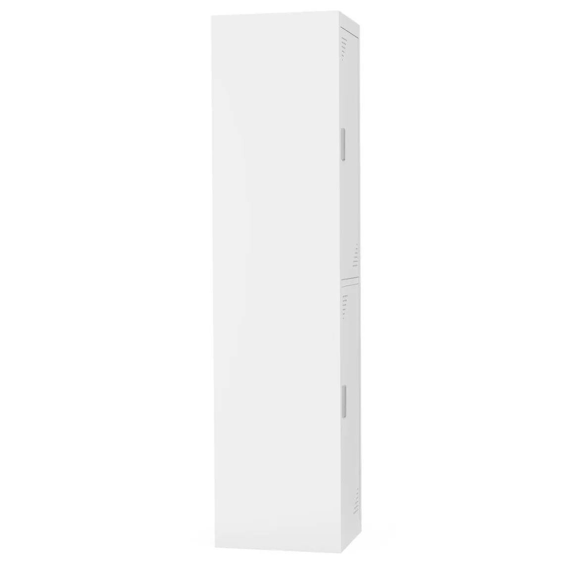 Garderobe Spind 2 Türen 38 x 185 cm weiss