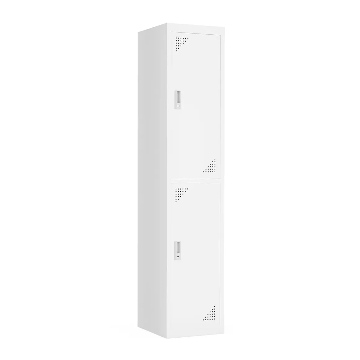 Garderobe Spind 2 Türen 38 x 185 cm weiss
