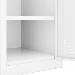 Garderobe Spind 2 Türen 38 x 185 cm weiss