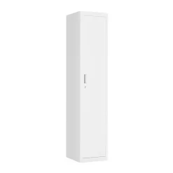 Garderobe Spind 1 Türe 38 x 185 cm weiss
