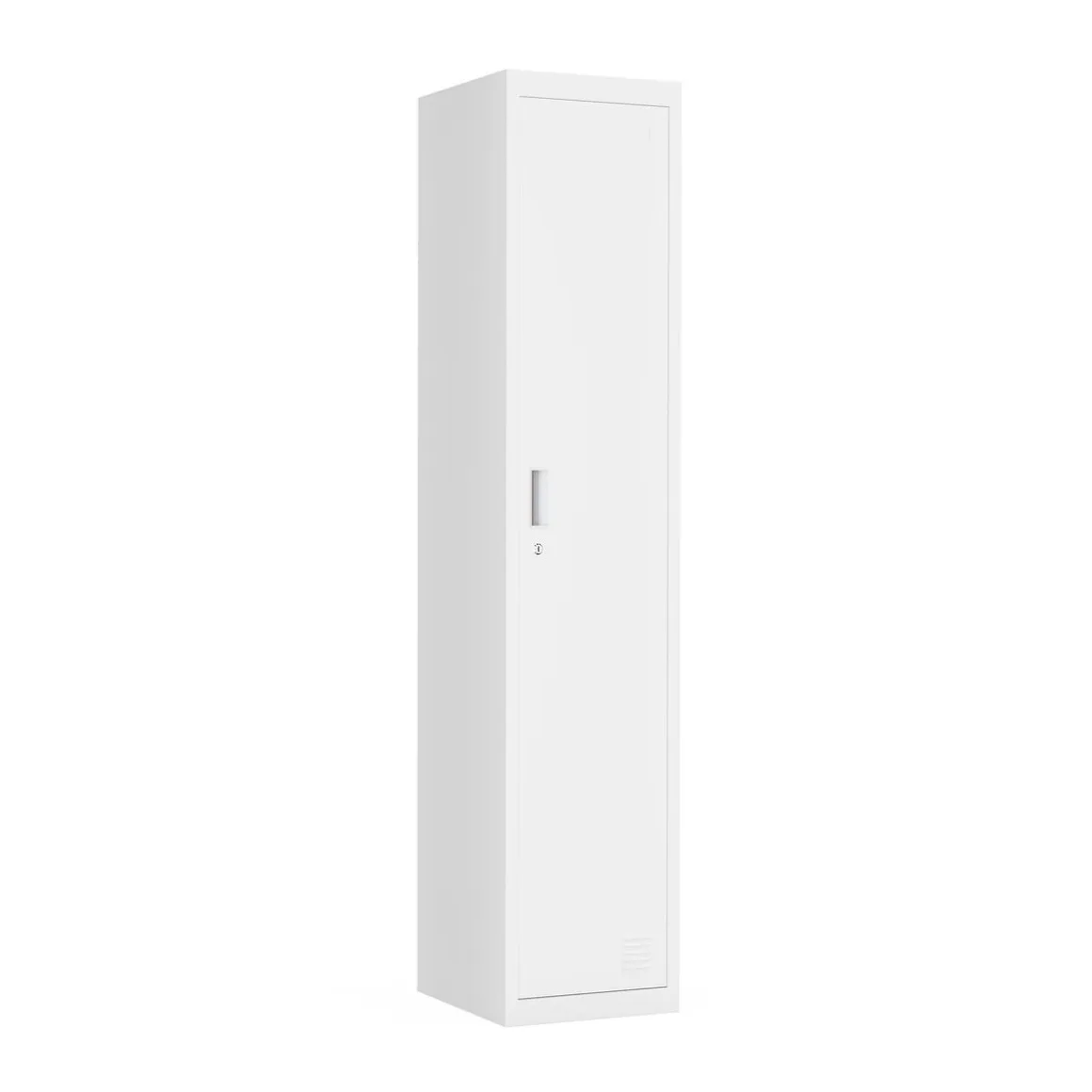 Garderobe Spind 1 Türe 38 x 185 cm weiss