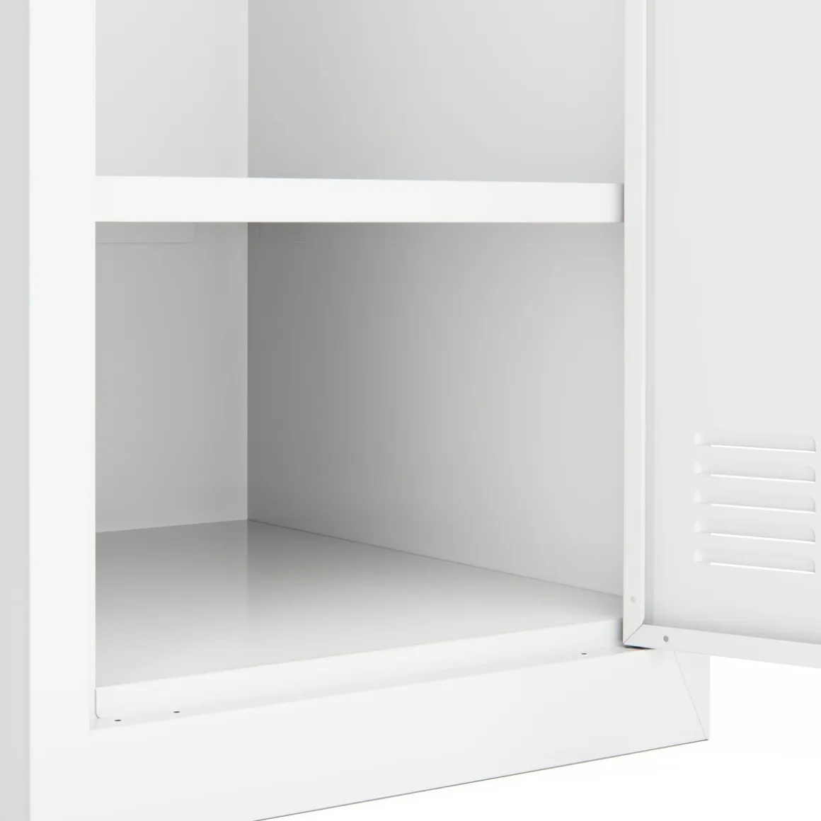 Garderobe Spind 1 Türe 38 x 185 cm weiss