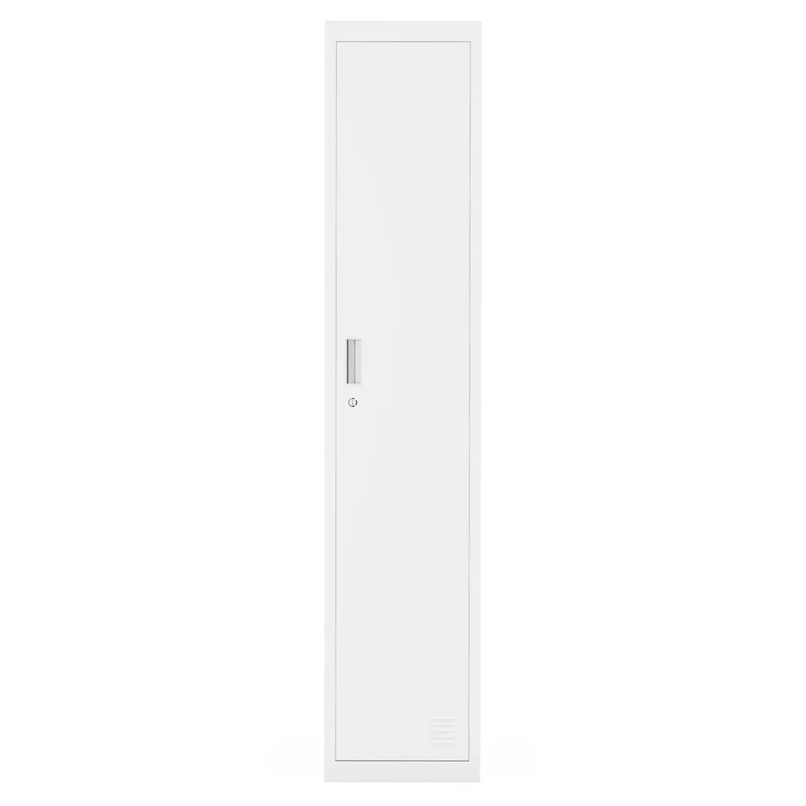 Garderobe Spind 1 Türe 38 x 185 cm weiss