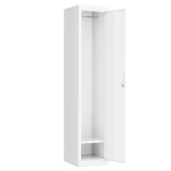 Garderobe Spind 1 Türe 38 x 185 cm weiss