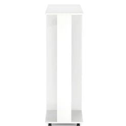 Garderobe TUBY auf Rollen 130 x 120 cm weiss