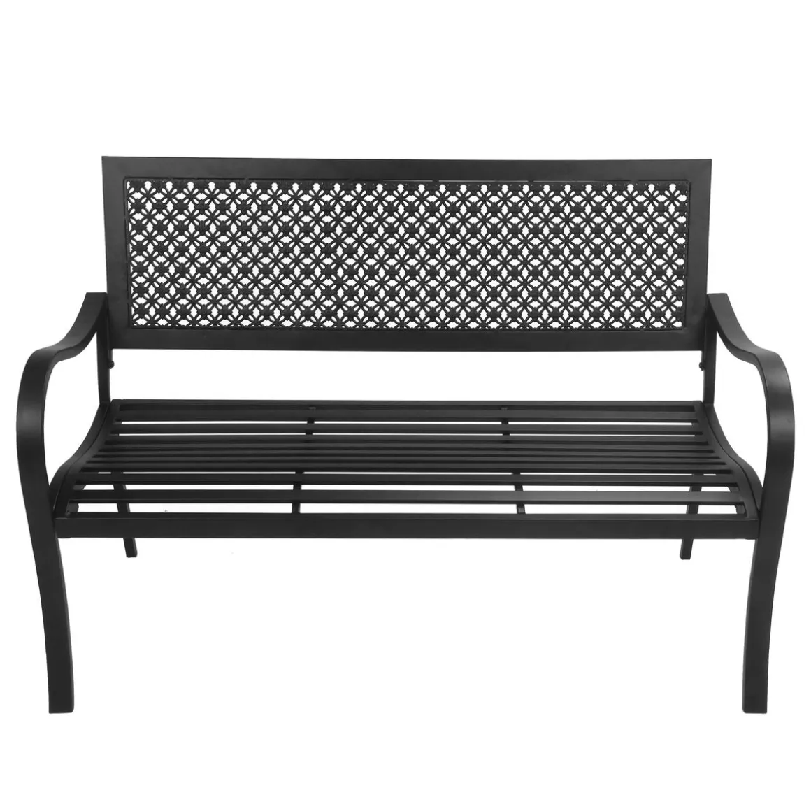 Gartenbank ANNA 125 cm schwarz