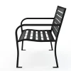 Gartenbank DARIO 125 cm schwarz