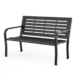 Gartenbank DARIO 125 cm schwarz