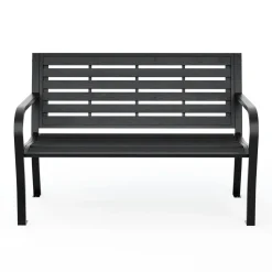 Gartenbank DARIO 125 cm schwarz
