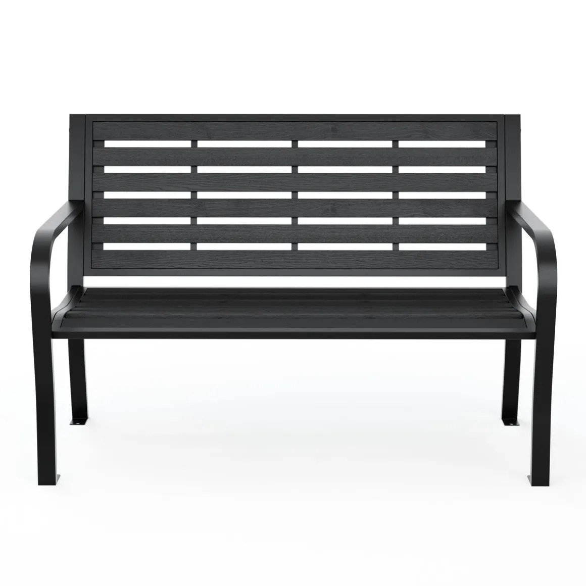 Gartenbank DARIO 125 cm schwarz