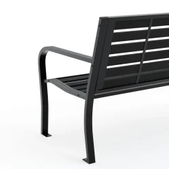 Gartenbank DARIO 125 cm schwarz