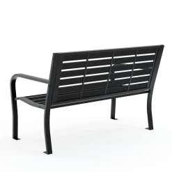 Gartenbank DARIO 125 cm schwarz