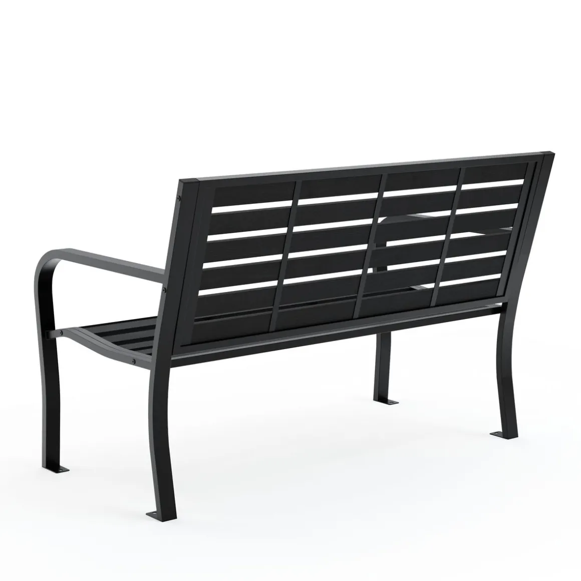 Gartenbank DARIO 125 cm schwarz