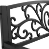 Gartenbank GISELA 127 cm schwarz