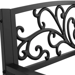 Gartenbank GISELA 127 cm schwarz