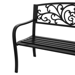 Gartenbank GISELA 127 cm schwarz