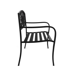 Gartenbank GISELA 127 cm schwarz