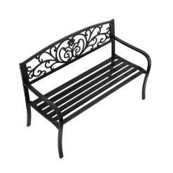 Gartenbank GISELA 127 cm schwarz