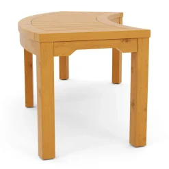 Gartenbank Holz BRIARA gebogen 147 cm