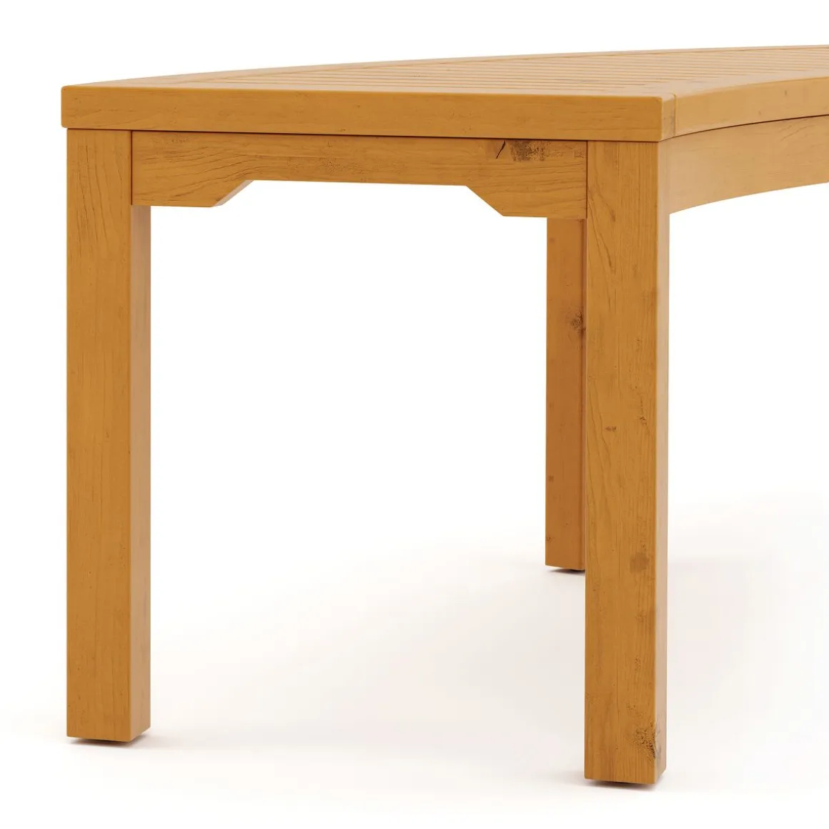 Gartenbank Holz BRIARA gebogen 147 cm