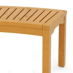 Gartenbank Holz BRIARA gebogen 147 cm
