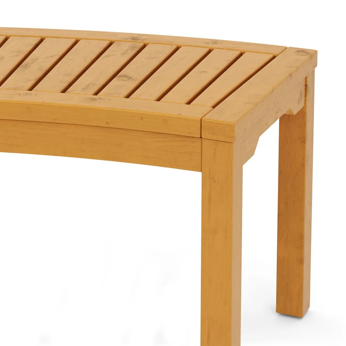 Gartenbank Holz BRIARA gebogen 147 cm