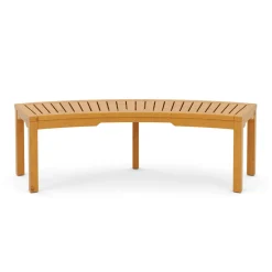 Gartenbank Holz BRIARA gebogen 147 cm
