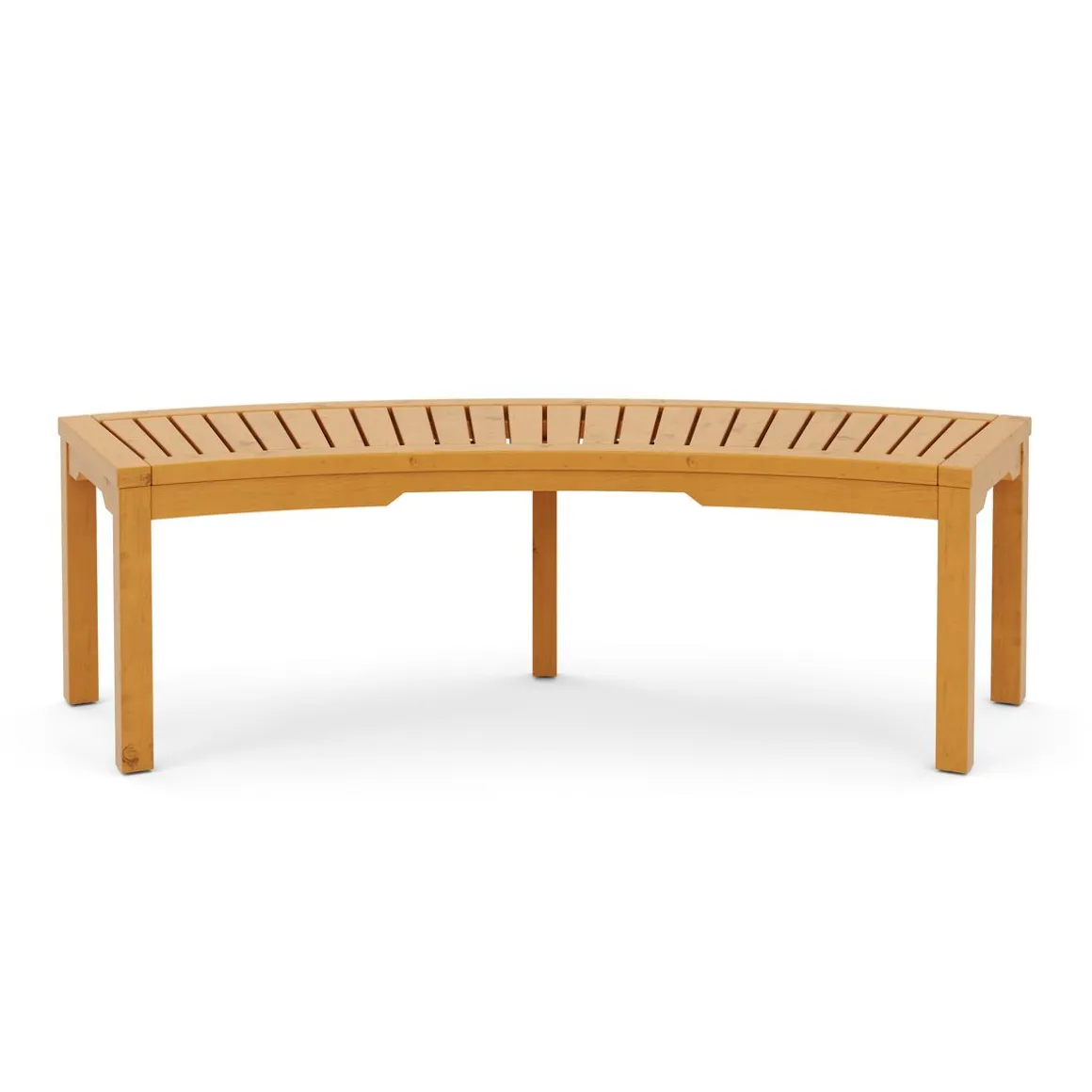 Gartenbank Holz BRIARA gebogen 147 cm