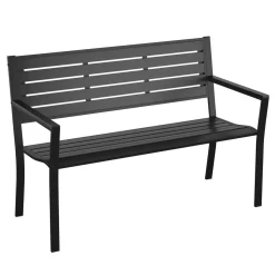 Gartenbank MARLENE 127 cm schwarz