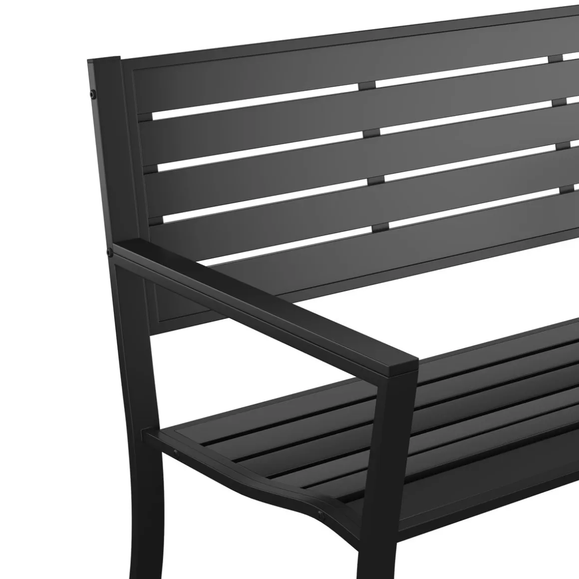 Gartenbank MARLENE 127 cm schwarz