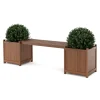 Gartenbank mit Pflanzenkasten 174 cm